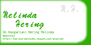 melinda hering business card